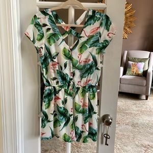Cute flamingo romper